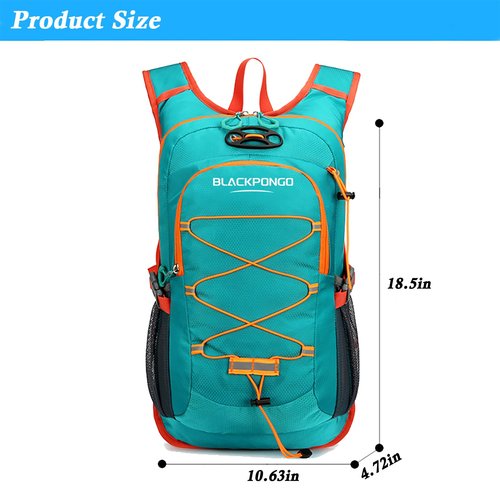 Blackpongo Cycling Backpack 25L Lightweight Hiking Backpack Men Women Waterproof Camping Daypack Outdoor Travel Daypack (Green)