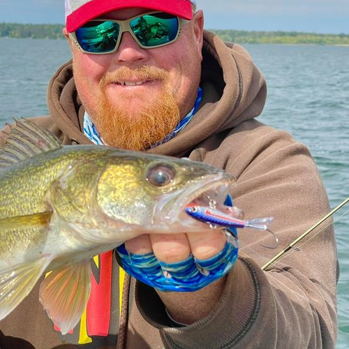 Northland Fishing Tackle Pitchin' Puppet Darting Premium Fishing Jig for Snap Jigging & Pitching Walleyes, 1 Oz, Green Perch