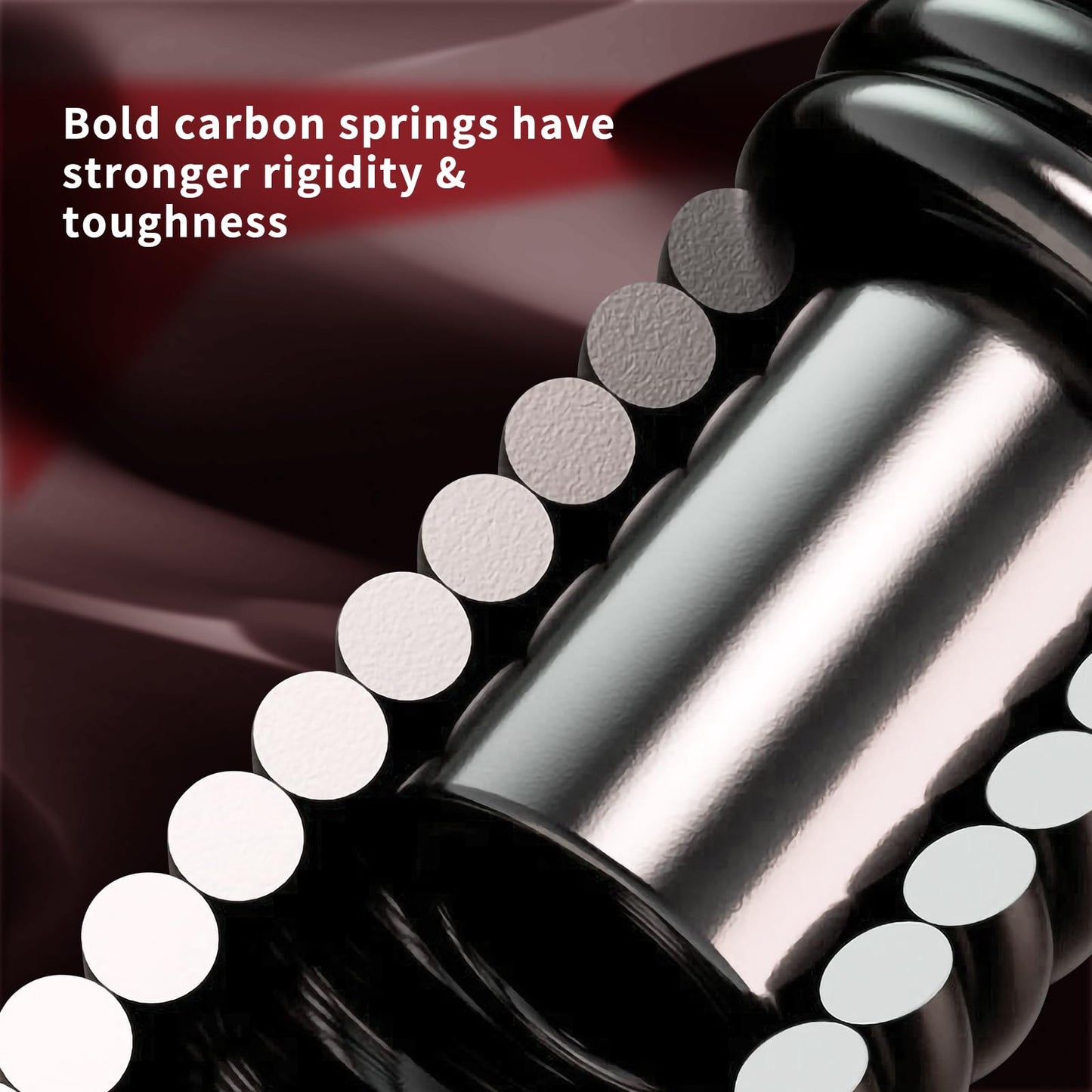 Adjustable Power Twister Bar - Upper Body Expander Equipment for Arm Chest, Spring Shoulder Forearm Bicep Strength Exercise Workout Training 66-110lb