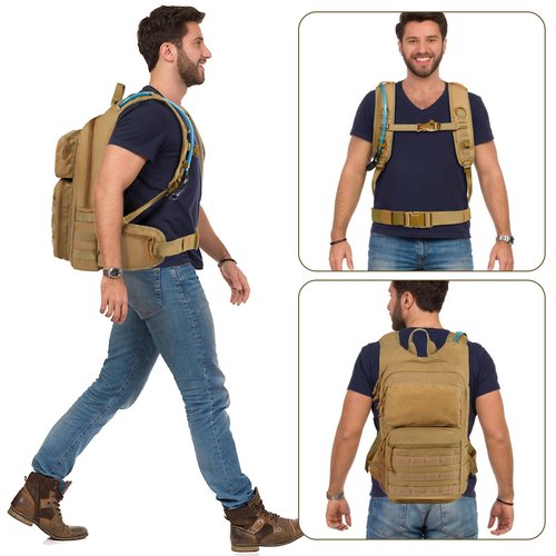 FRTKK Hydration Backpack with 2L TPU Hydration Bladder, Lightweight Insulation Hydration Pack for Cycling, Hiking, Running, Climbing, Hunting, Biking