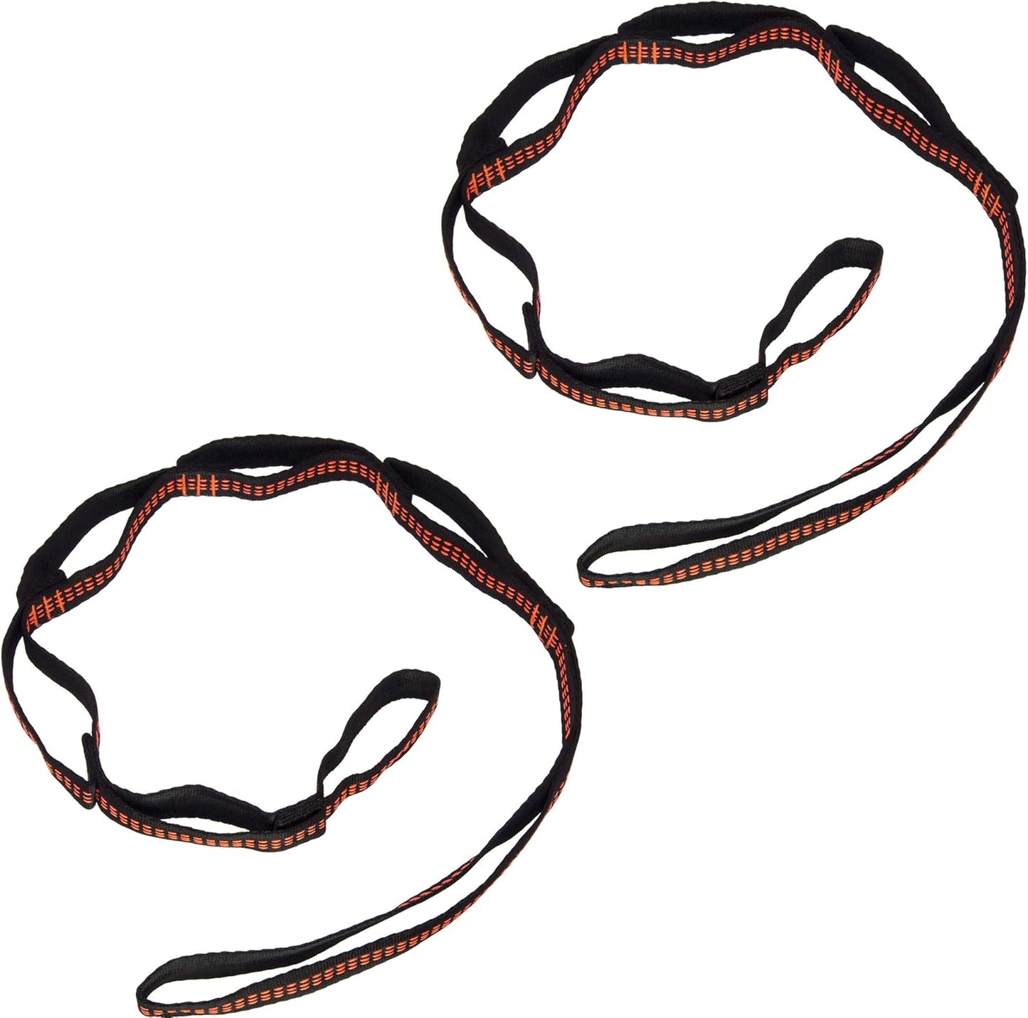 Set of 2 Carabiners & 2 Daisy Chains - Accessories for Easy Installation & Extending The Length of Aerial Silks Fabric, Aerial Yoga Hammock, Antigravity Inversion Pilates, Sensory Swing