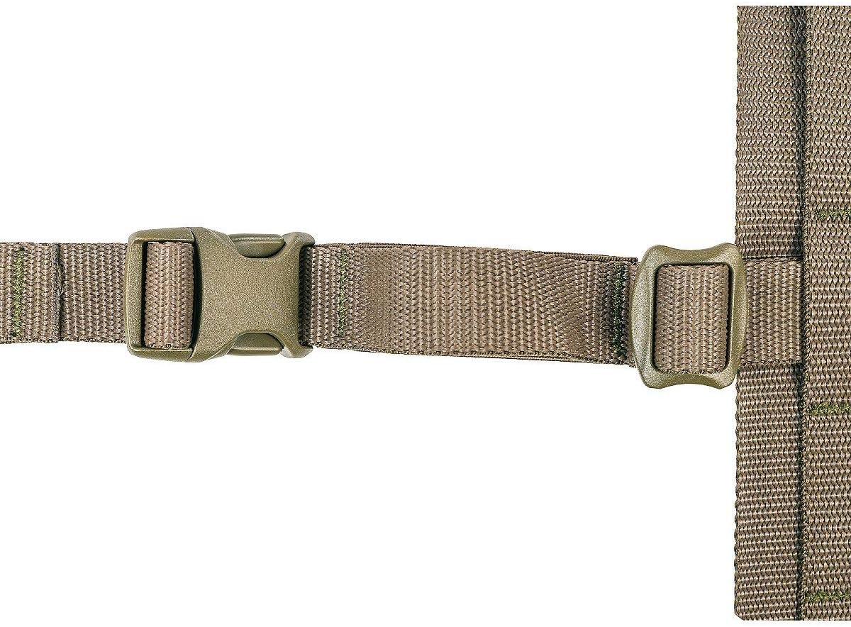 Tasmanian Tiger Warrior Belt MK III, Tactical Battle Belt, MOLLE Webbing, Chest Strap Carrying System, Small, Olive
