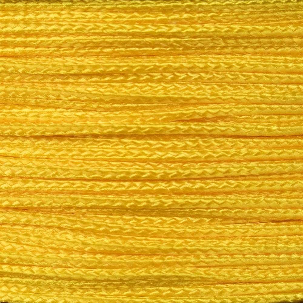 Micro Sport Cord 1.18mm X 125 Ft Small Spool Lightweight Braided Cord (Yellow)