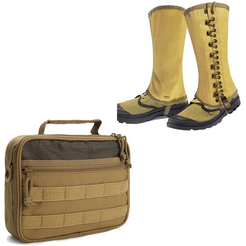 SMONT Tactical Toiletry Bag and WW2 US Gaiters
