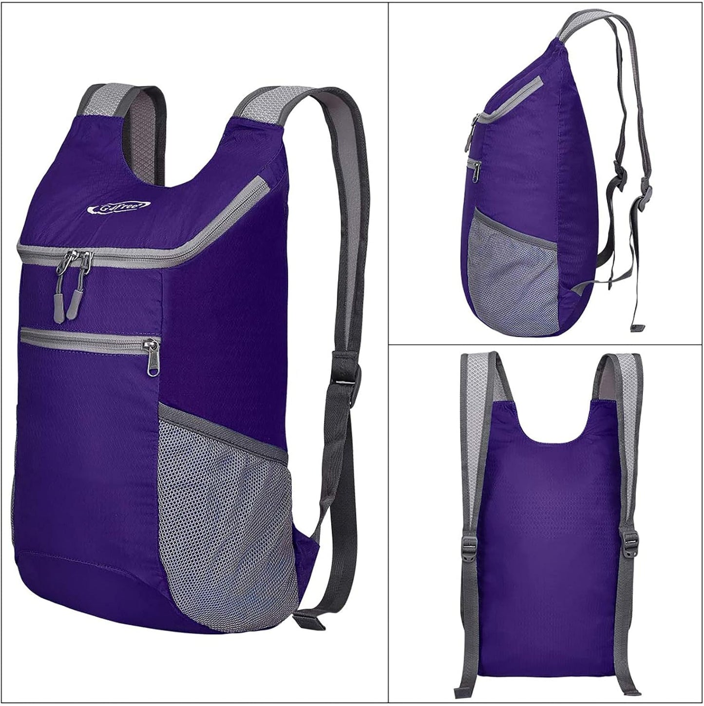 G4Free Lightweight Packable Hiking Backpack for Men Women Small Hiking Daypacks Foldable Shoulder Pack Casual Outdoor Bag 11L