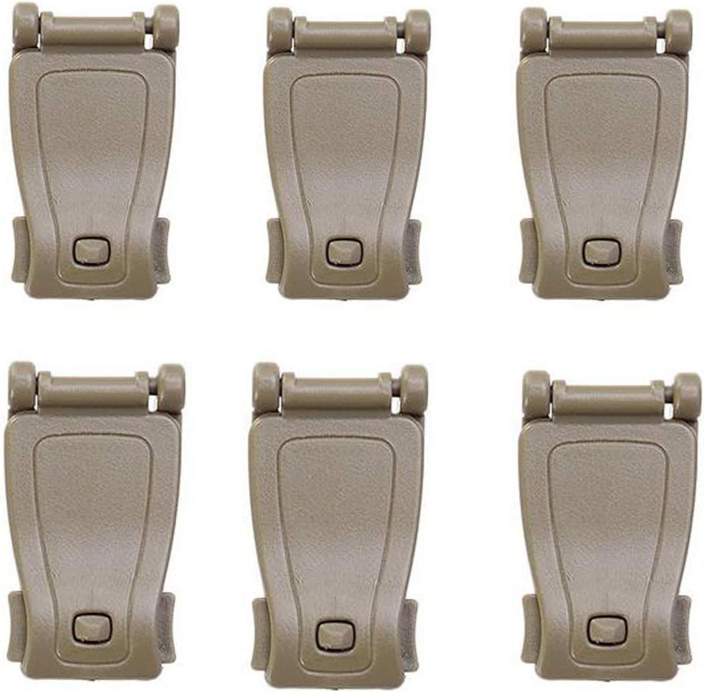 Jadedragon Multipurpose Tactical 360 Rotation D-Ring Clips/Locking Carabiner/Hydration Tube Clips/Elastic String Strap Management Tool for MOLLE Webbing Attachment Backpacks