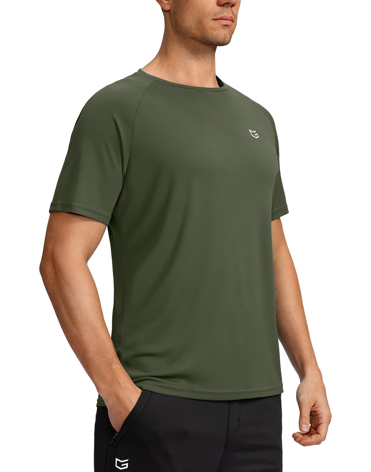 G Gradual Men's Workout Quick Dry T-Shirts Short Sleeve Lightweight Cooling Gym Shirts Tee for Running, Beach, Hiking