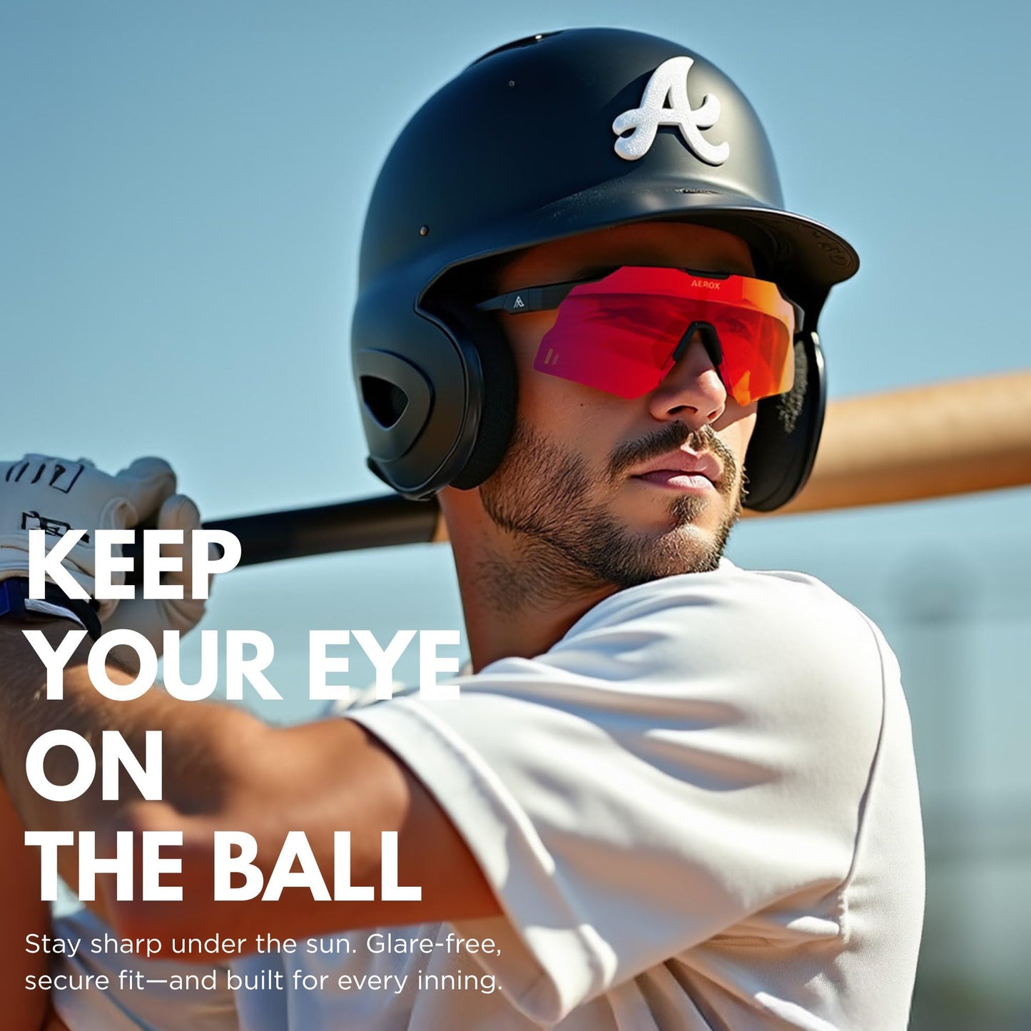 AEROX Running Sunglasses and Sports Glasses for Men and Women - Shades for Cycling and Baseball