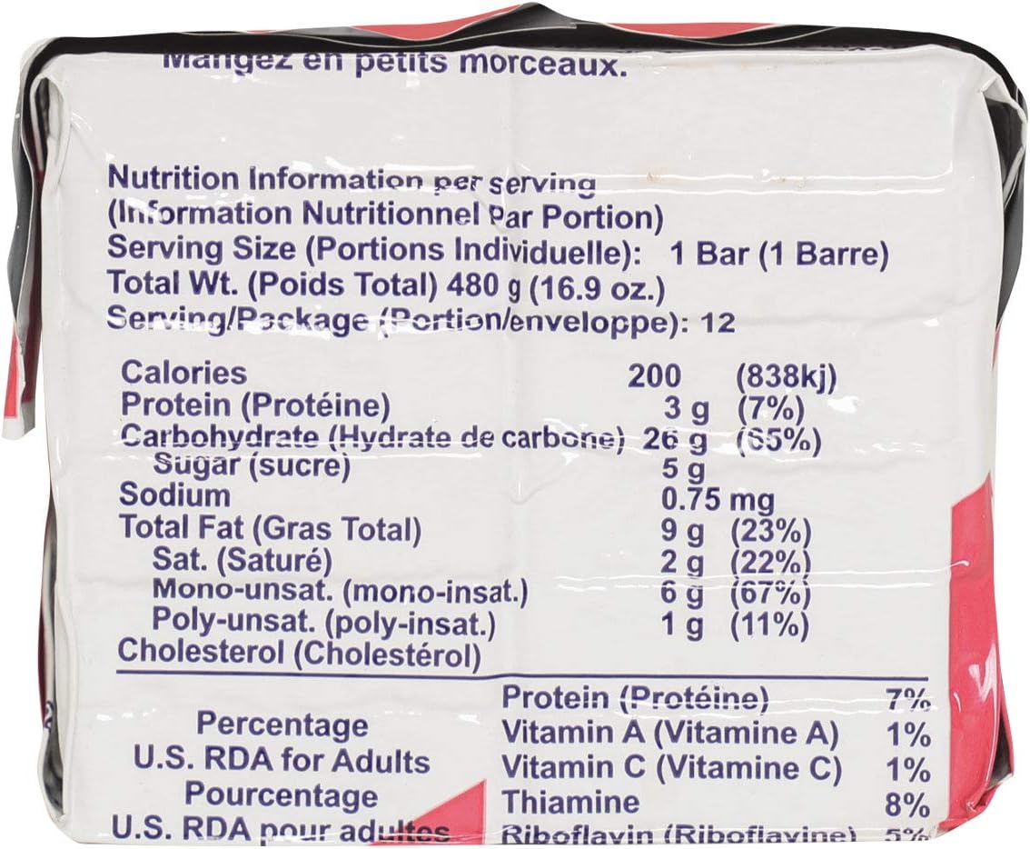 Emergency Food Ration Bars for Disaster or Survival, 2400 Calories per Pack of 12 Bars