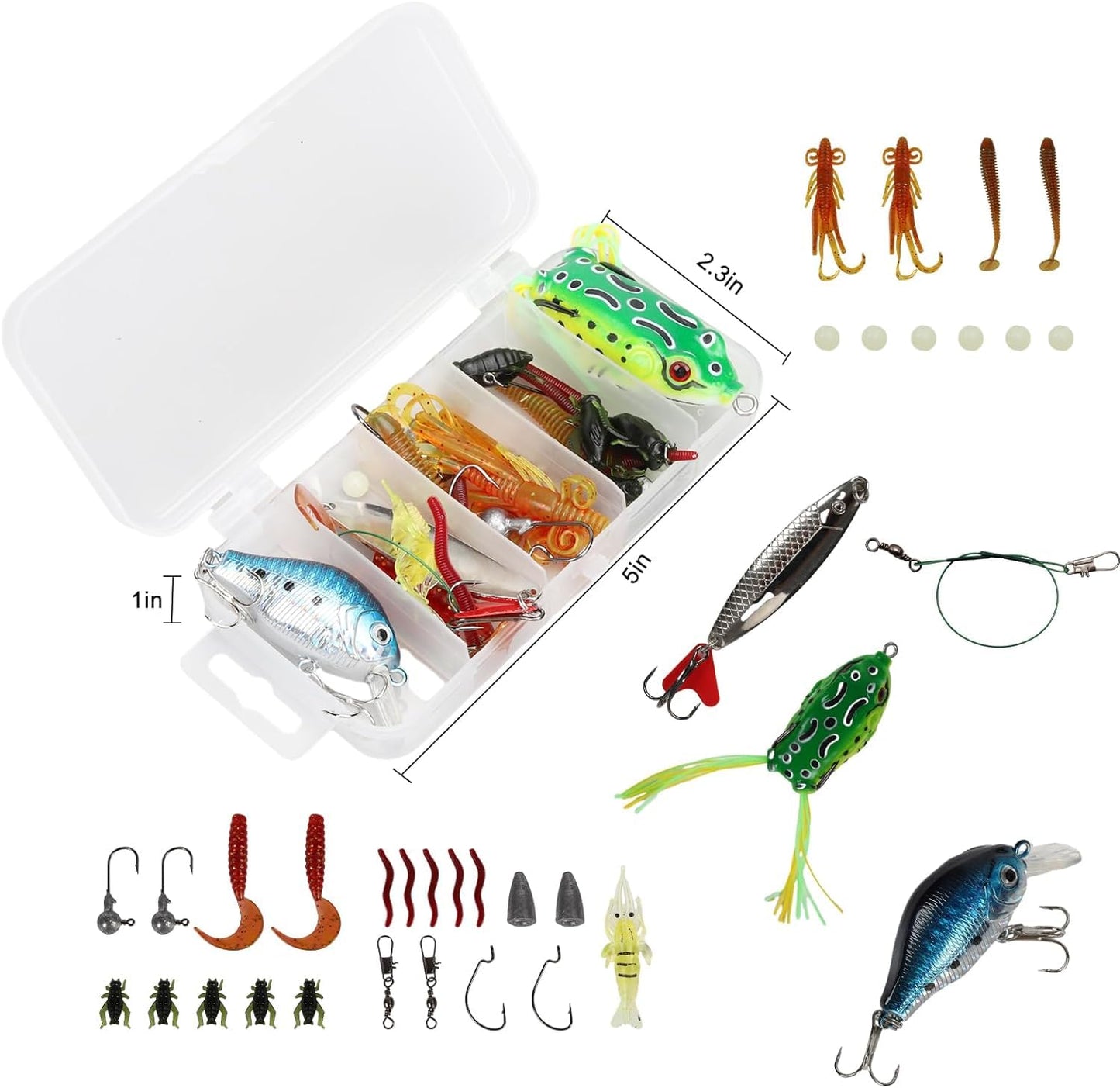 Fishing Rod and Reel Combo, 2PCS Telescopic Fishing Pole with Spinning Reel Lures Set,Fish Lip Gripper and Tackle Bag, Saltwater Freshwater Collapsible Fishing Kit for Beginner Adults