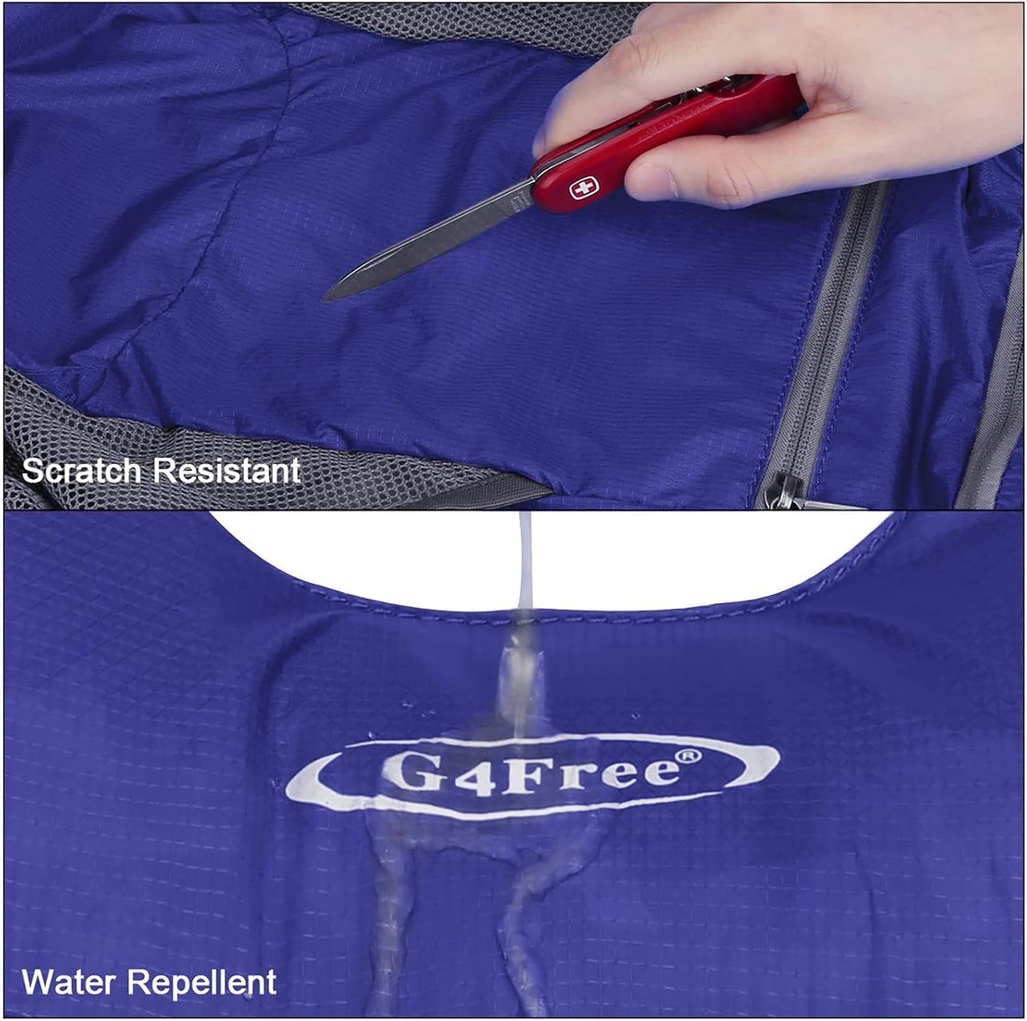 G4Free Lightweight Packable Hiking Backpack for Men Women Small Hiking Daypacks Foldable Shoulder Pack Casual Outdoor Bag 11L