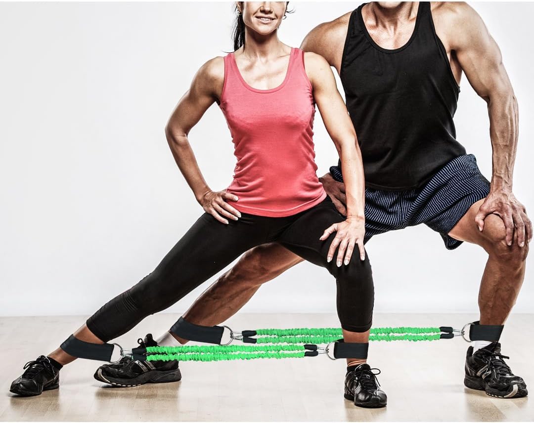 Ankle Resistance Training Speed and Agility Training Tool Ankle Resistance Bands for Football Basketball Taekwondo Yoga Boxing Soccer Kick Boxing Thai Punch Karate Running