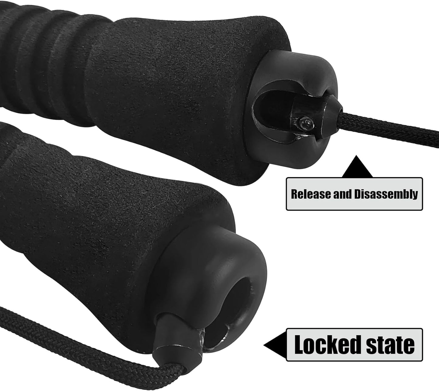 Aventik Fold-able Wading Staff Water Depth Safety Warning Sign Coated Stainless Steel Core T7075 Aluminum Body Corrosion Resistance