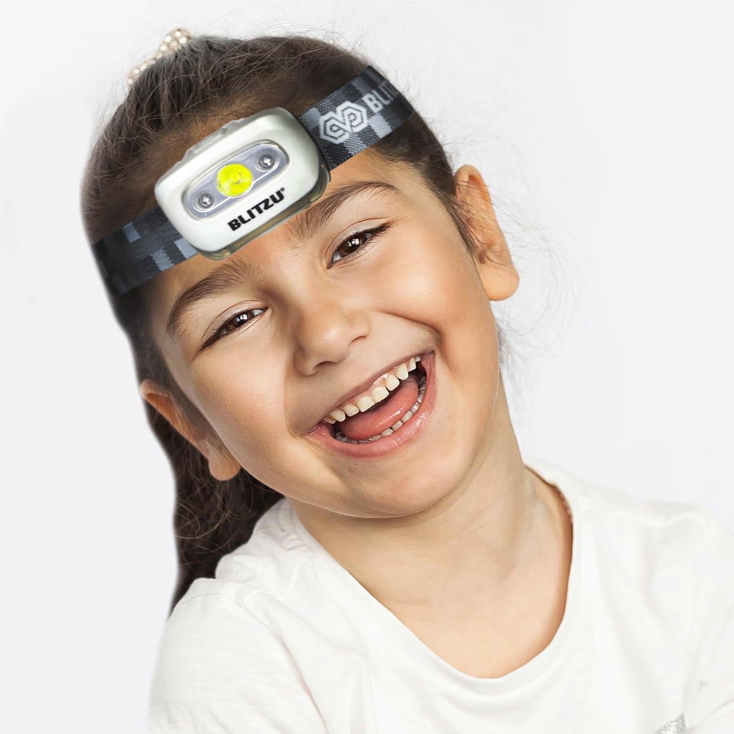 Waterproof LED Headlamp Flashlight for Adults & Kids - Lightweight, Comfortable, White & Red Light for Running, Camping & Hiking - 3 AAA Batteries Included, Purple
