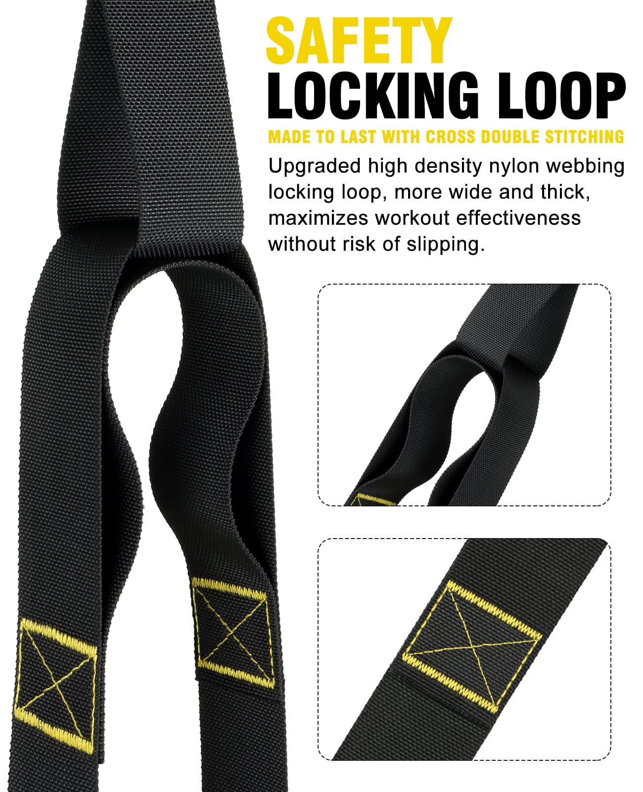 Home Resistance Training Kit, Resistance Trainer Fitness Straps for Full Body Workout, Bodyweight Resistance Bands with Handles, Door Anchor, Heavy Duty Exercise Bands for Home Gym Workout Equipment