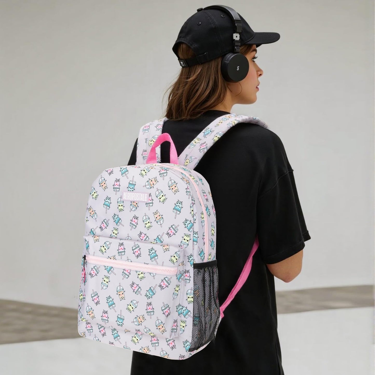 AEROPOSTALE Fieldtrip Backpack for Girls - Womens Bag for Everyday Use, Daypack for Travel - Boba Party