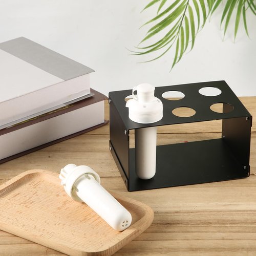 PEUTIER Flavor Cartridge Holder, Cartridge Storage Rack Organizer Support Shelf Accessories Holder Case for Water Bottle Compatible with Cirkul Holding 6 Flavors Cartridges (Black)