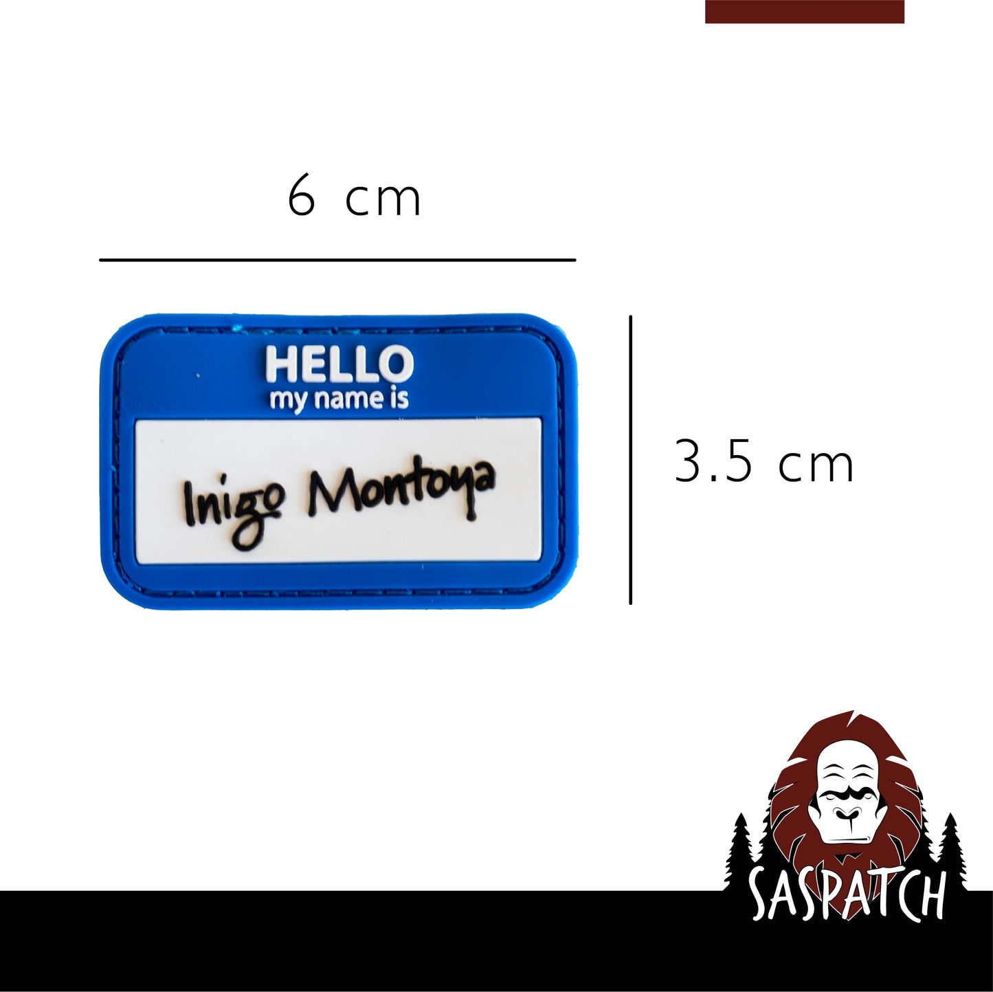 Hello My Name is - Nametag PVC Morale Patch | Hook & Loop Backing
