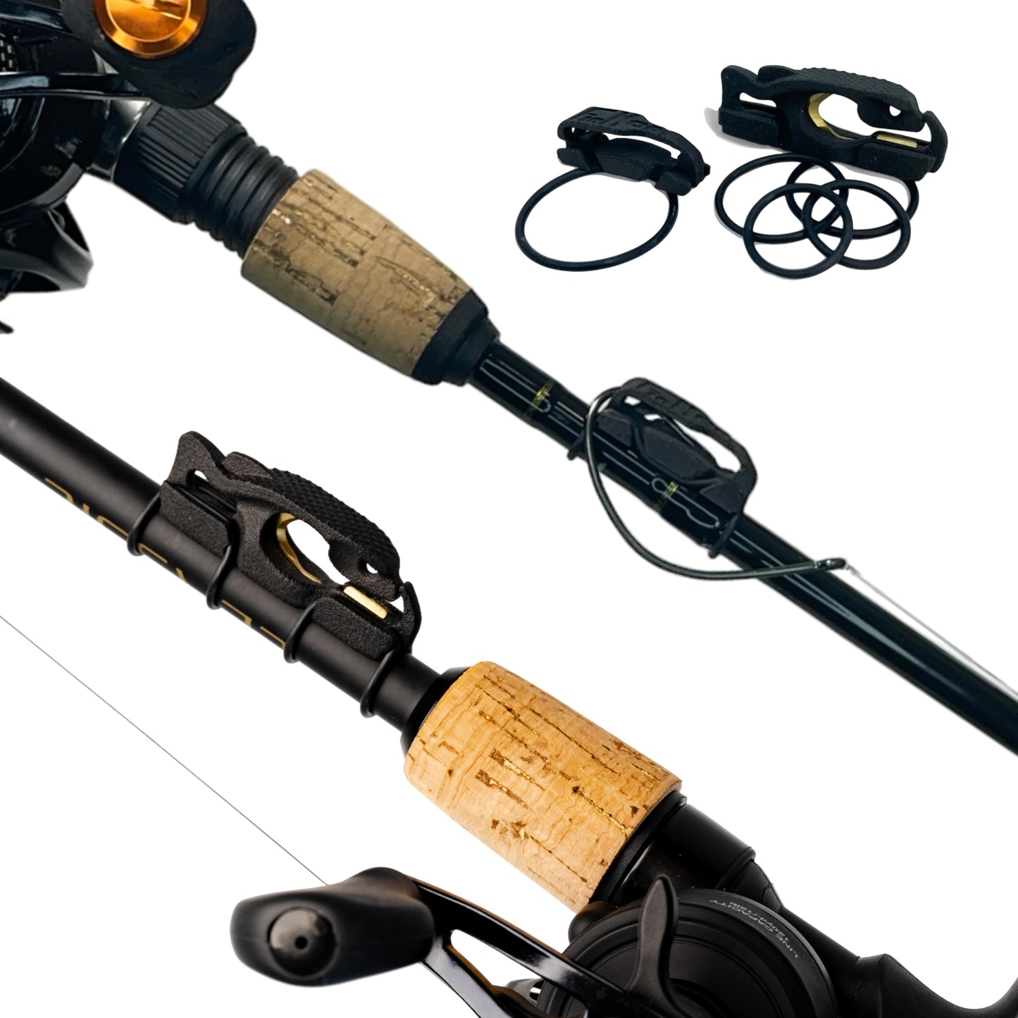 FinMan Gold Multitool & Stow Bundle for Freshwater Fishing | Line Cutter & Hook Keeper | Prevent Tangles, Keep Hooks Secure