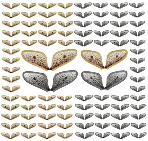 HAINEAO 120pcs Fly Fishing Tying Materials Dry Fly DIY Binding Material Insect Wings Fishing for Trout