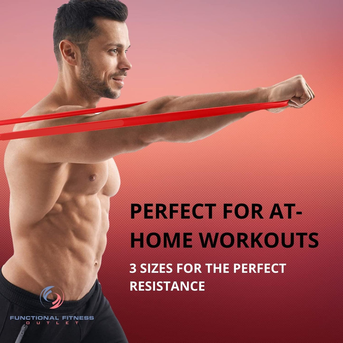 Rubberbanditz Pull Up Assist Bands Set of 3 by Functional Fitness. Heavy Duty Resistance and Assistance Training Bands