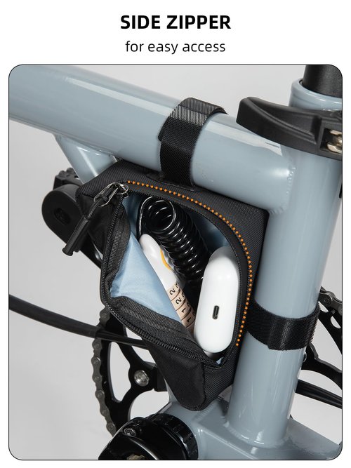ROCKBROS Bike Frame Pouch Triangle Bike Pouch - Waterproof Small Bicycle Accessories for Boys Girls Men Women, Universally Compatible with Road Bikes, Brompton Bikes, Folding Bikes and Kids' Bikes