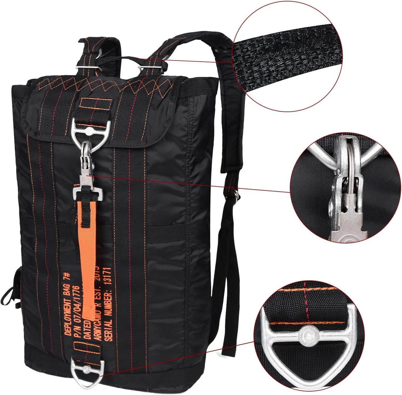 HYKING AIR FORCE Parachute Buckles Hook Tactical Deployment Weekender Backpack