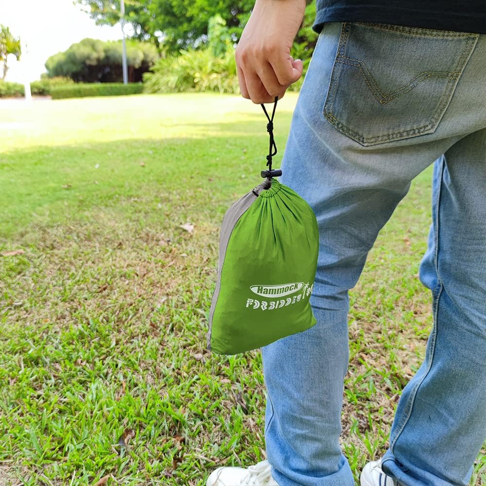 Forbidden Road Camping Hammock 400lbs Capacity Portable Hammock for Outside, Backyard, Travel, Backpacking, Beach