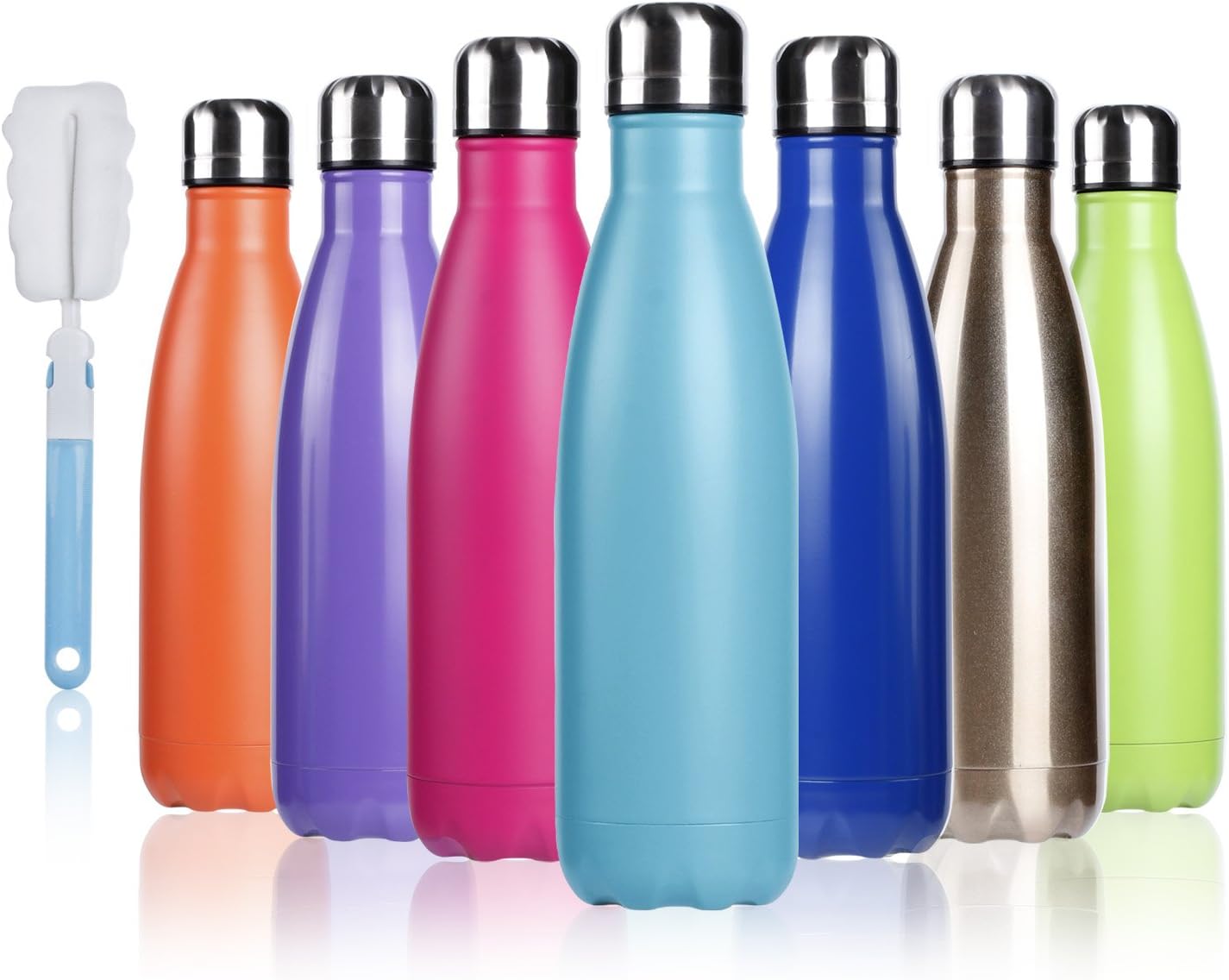 17oz Insulated Stainless Steel Water Bottle | Leak Proof | Hot Pink for Sports