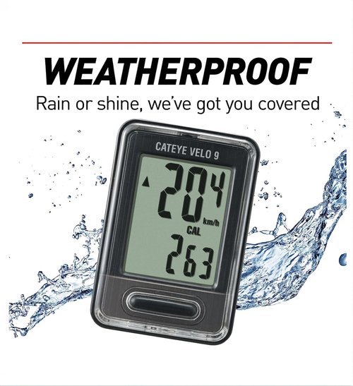 CATEYE Velo Wired Bike Computer – Entry-Level Speedometer and Odometer, Perfect for Beginner Cyclists, Auto Start/Stop, Easy Setup for Road, MTB, Gravel Bikes, 3 Year Battery Life