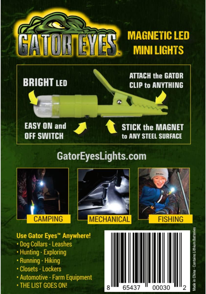 Gator Eyes Multi-use Mini Lights 5-Pack, Model SXI-L001