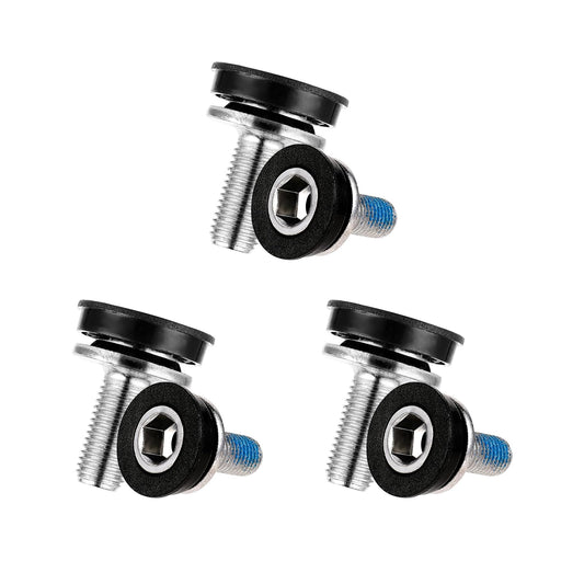 6 Pcs 8mm Bike Hex Crank arm Fixing Bolt Crank Arm Fixing Bolts Bike Hex Crank Screws with Caps Bottom Bracket Screws for Square Cranksets