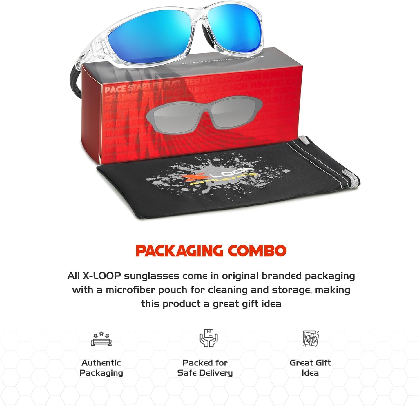 Polarized Sports Sunglasses for Men - UV400 Protection for Baseball, Running, Cycling & Golf
