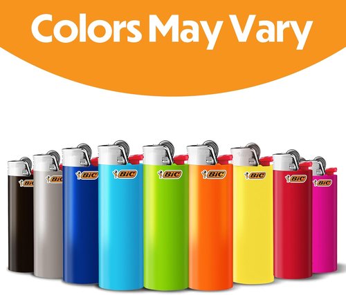 BIC Classic Lighters, Pocket Style, Safe Child-Resistant, Assorted Colors (packaging may vary), 5-Count (Pack of 3)