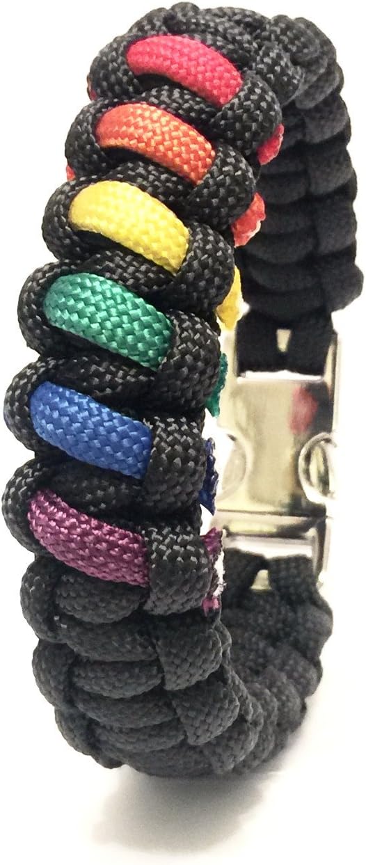 Gay Pride LGBT Rainbow Limited Edition Jewelry Survival Bracelet