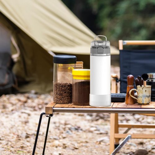 Linkidea 2 Pack Water Bottle Boot Compatible with Thermos ICON Series 24oz, Silicone Waterbottle Bottom Bumper Protector (Clear White)