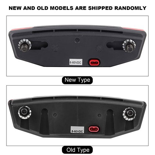 Electric Tailight E LED Warning Light, Night Riding Tailight Equipment Connector, Electric Accessories Rear Light High Brightness 4.1x1.4x0.6in