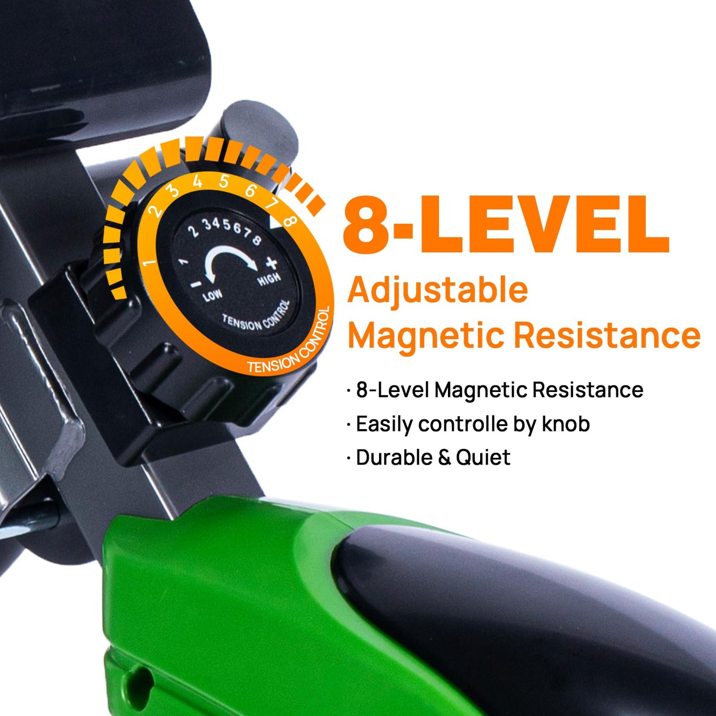 HYTY Mini Exercise Bike, Folding Pedal Trainer, Dual Function Pedal Exerciser with Digital Monitor and Carrying Handle, Display for Arms and Legs Workout