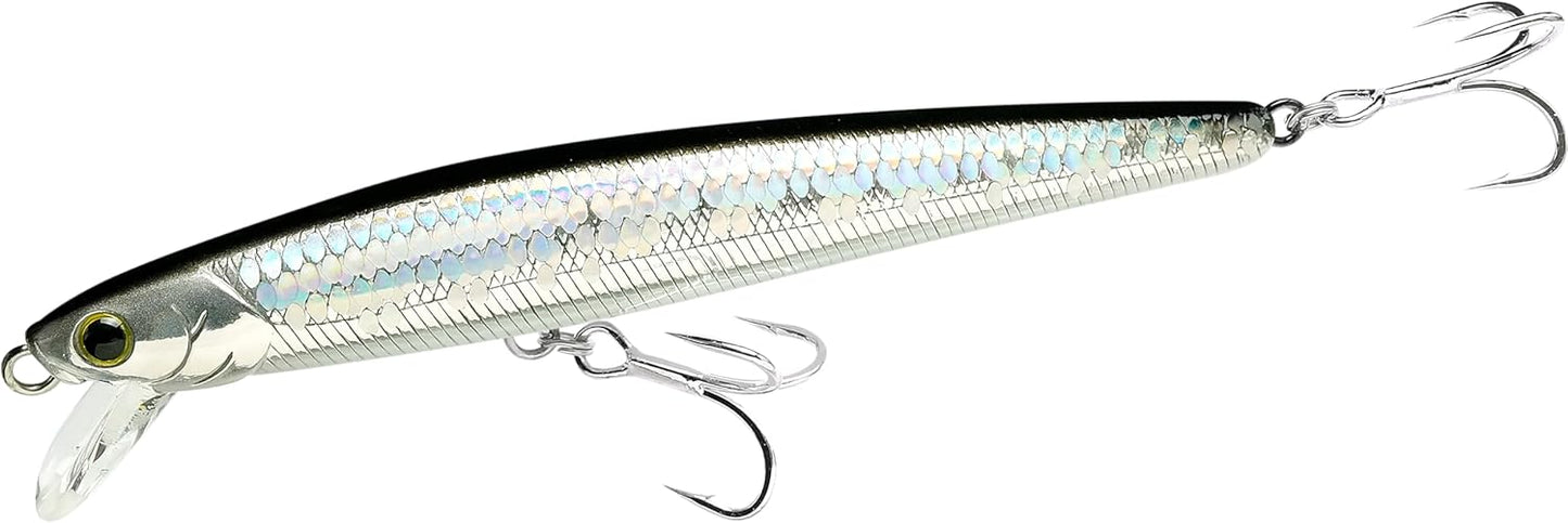 LUCKY CRAFT FlashMinnow 130MRS, Saltwater Surf Fishing Lures, Jerkbait, Halibut, Surf Perch, Calico Bass, White Seabass, Striped Bass, Sinking, Fishing Gear, Fishing Accessories, Fishing Tackle