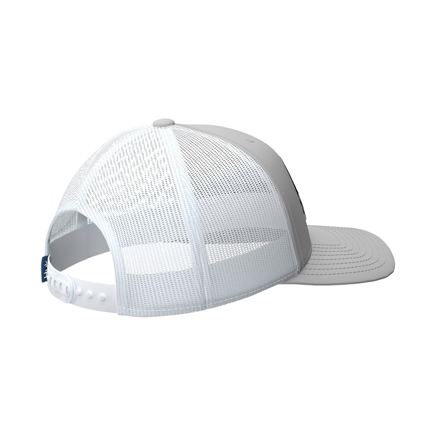 HUK Youth Trucker, Anti-Glare Snapback Fishing Hat for Kids, Trophy Flag-Harbor Mist, One Size