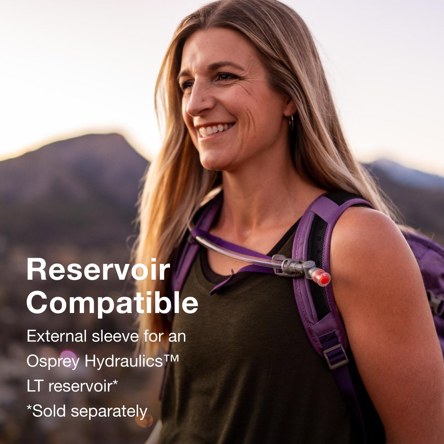 Osprey Skimmer 20L Women's Hiking Backpack with Hydraulics Reservoir, Purpurite Purple