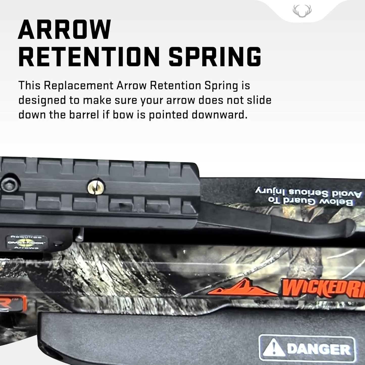 TenPoint Arrow Retention Spring - Holds Arrow Securely in Place - Vinyl Coating - Compatible Wicked Ridge Crossbow Models