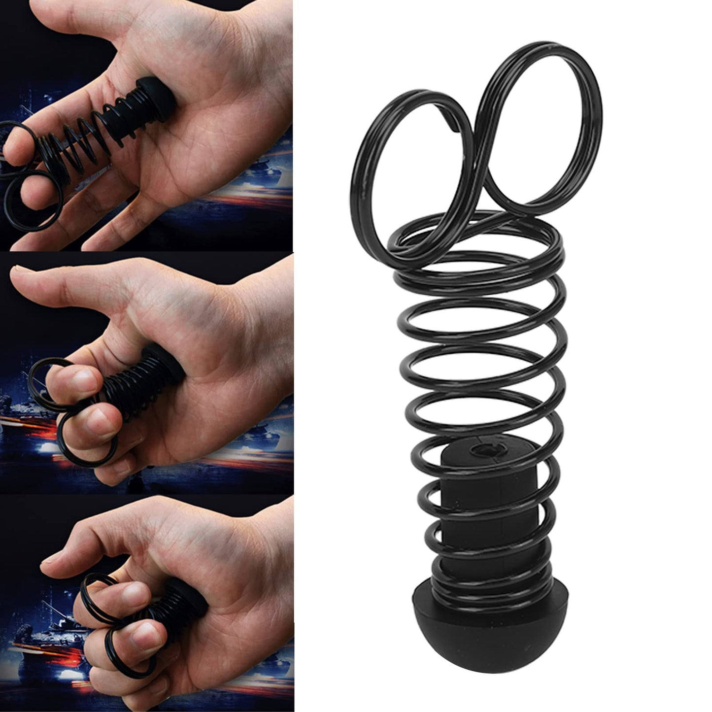 ZJchao Finger Trainer, Hand Grip Strengthener Exerciser Spring Finger for Training, Finger Stretcher Relieve Wrist Pain, Trigger Finger, Mallet Finger