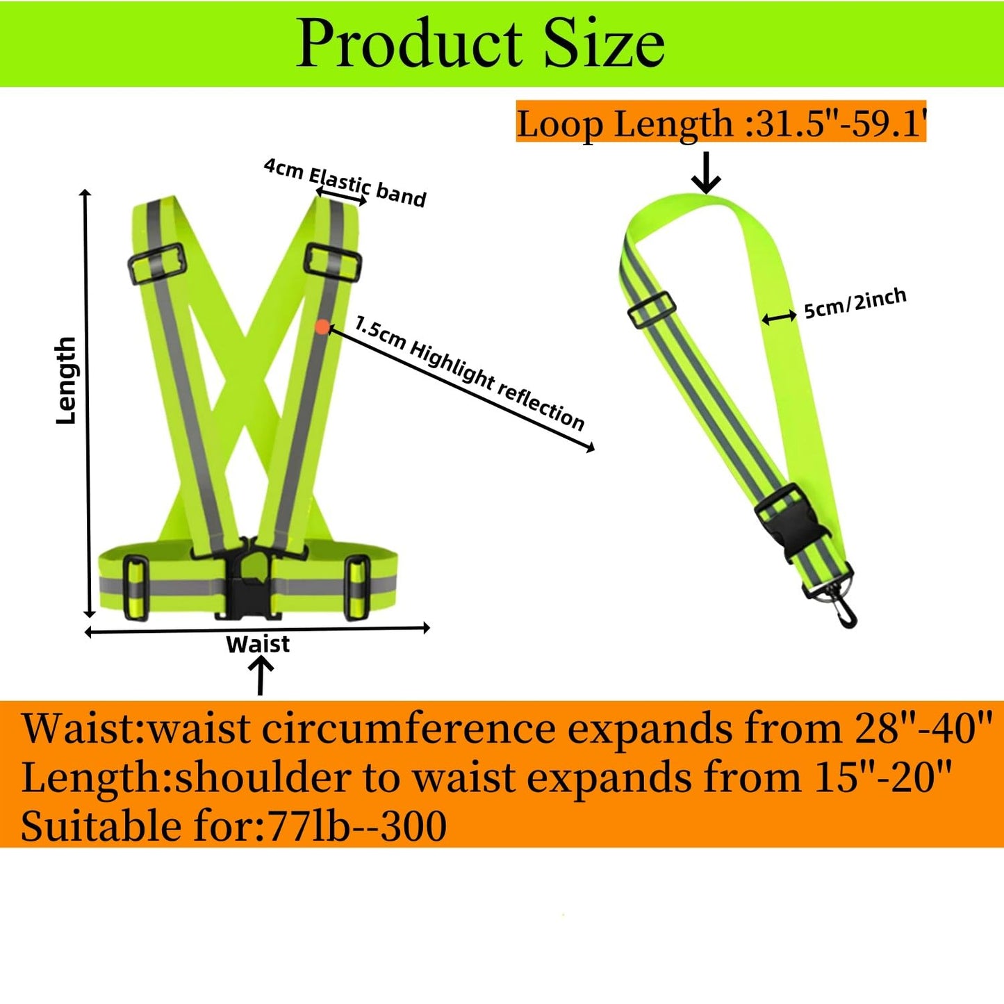 Accfore Reflective Safety Vest Set of 6,High Visibility Vest Adjustable Straps,Safety Reflective Gears for Walking,Running,Outdoor Jogging,Cycling,Workers(Blue)