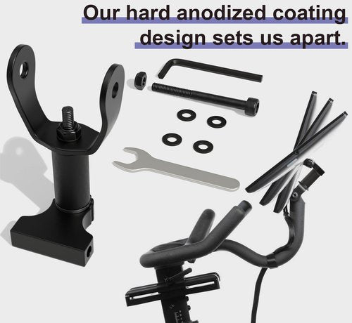 DHLDWQ 360° Pivot for Peloton Bikes Screen Accessories, Peloton Screen Swivel Mount, Peloton Swivel Screen Attachment, Easily Adjust and Rotate Movement Monitor Adjuster, Black