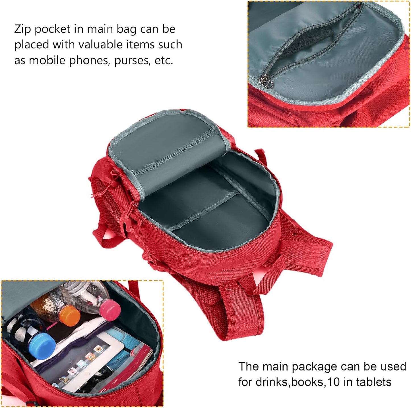 ArcEnCiel 10L/20L Mini X-Small Tactical Backpack MOLLE Daypack Gear Pack Camping Bag with Patch