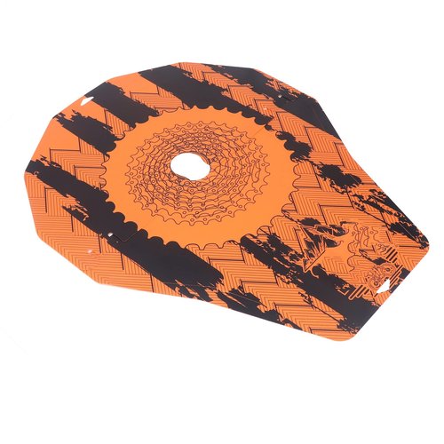 Qinlorgo Bicycle Disc Brake Cover, HeatResistant WearResistant Mountain Bike Washer Cover 2pcs Simple Dazzle Print for Road Bike Car Wash (Abstract)