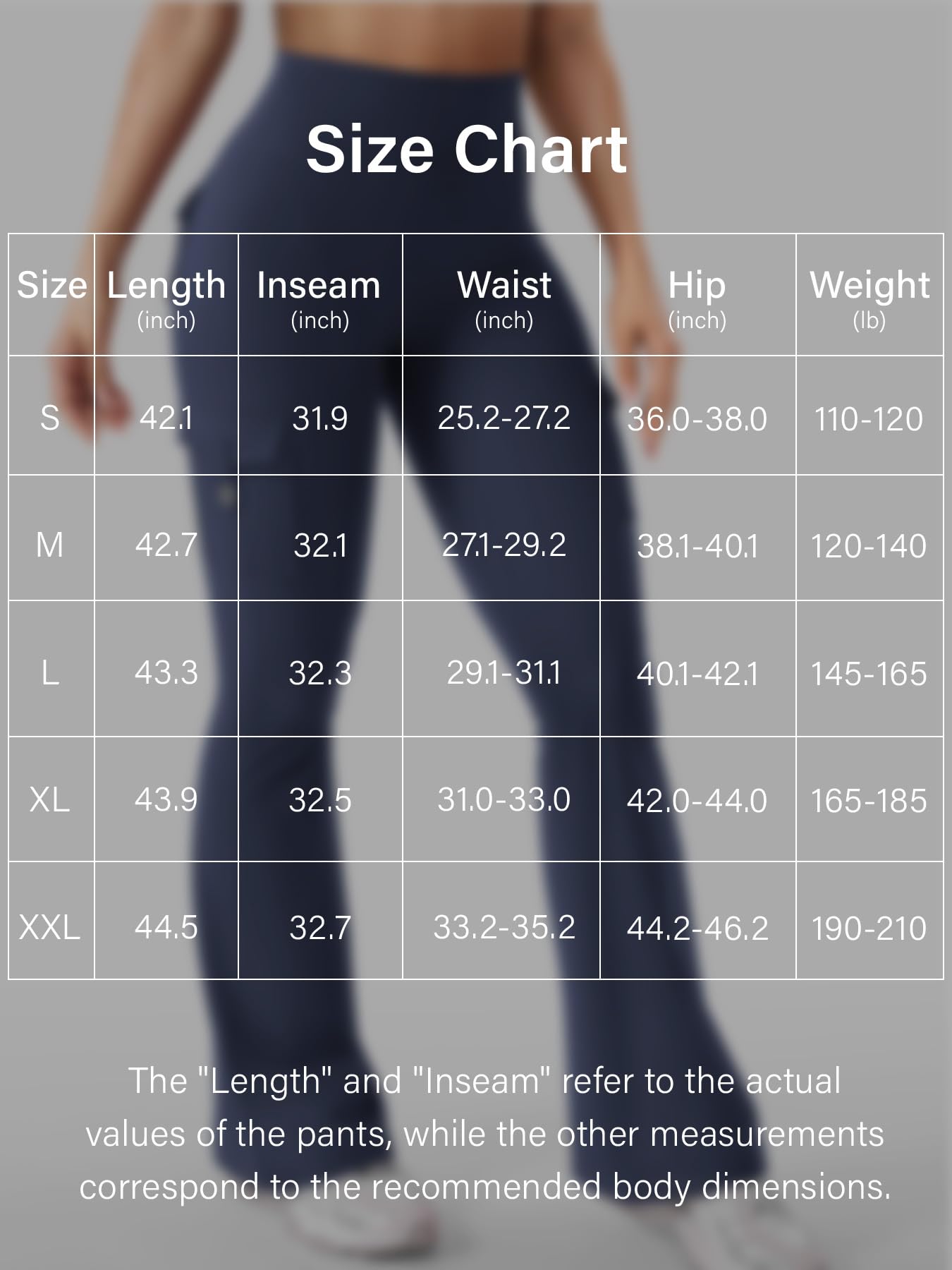 YEOREO CoreFlex Women Workout Flare Leggings with Pockets Hidden Scrunch High Waisted Cargo Gym Yoga Leggings Navy XL