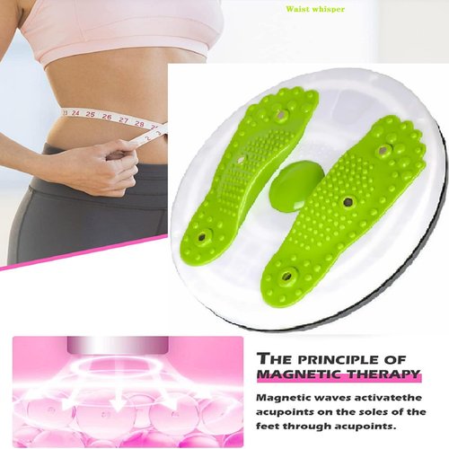 Waist Whisper Ab Twist Waist Disc Board,Waist Slimming Balance Board Exercise with Massage Foot Sole- Home Fitness Gym for Weight Loss/Cardio Exercise/Body Shaping