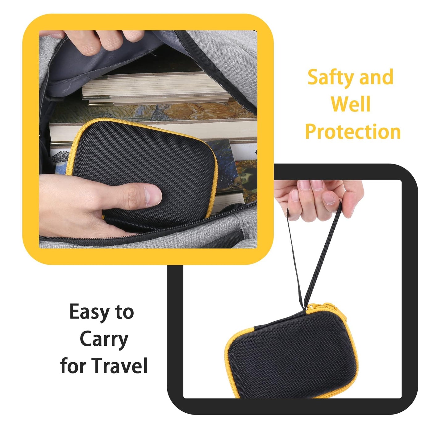 Aenllosi for Fanttik X8 Nano/X9 Nano Electric Ball Pump Hard Case,Air Pump Organizer for Air Tube and Adaptor(Case Only)